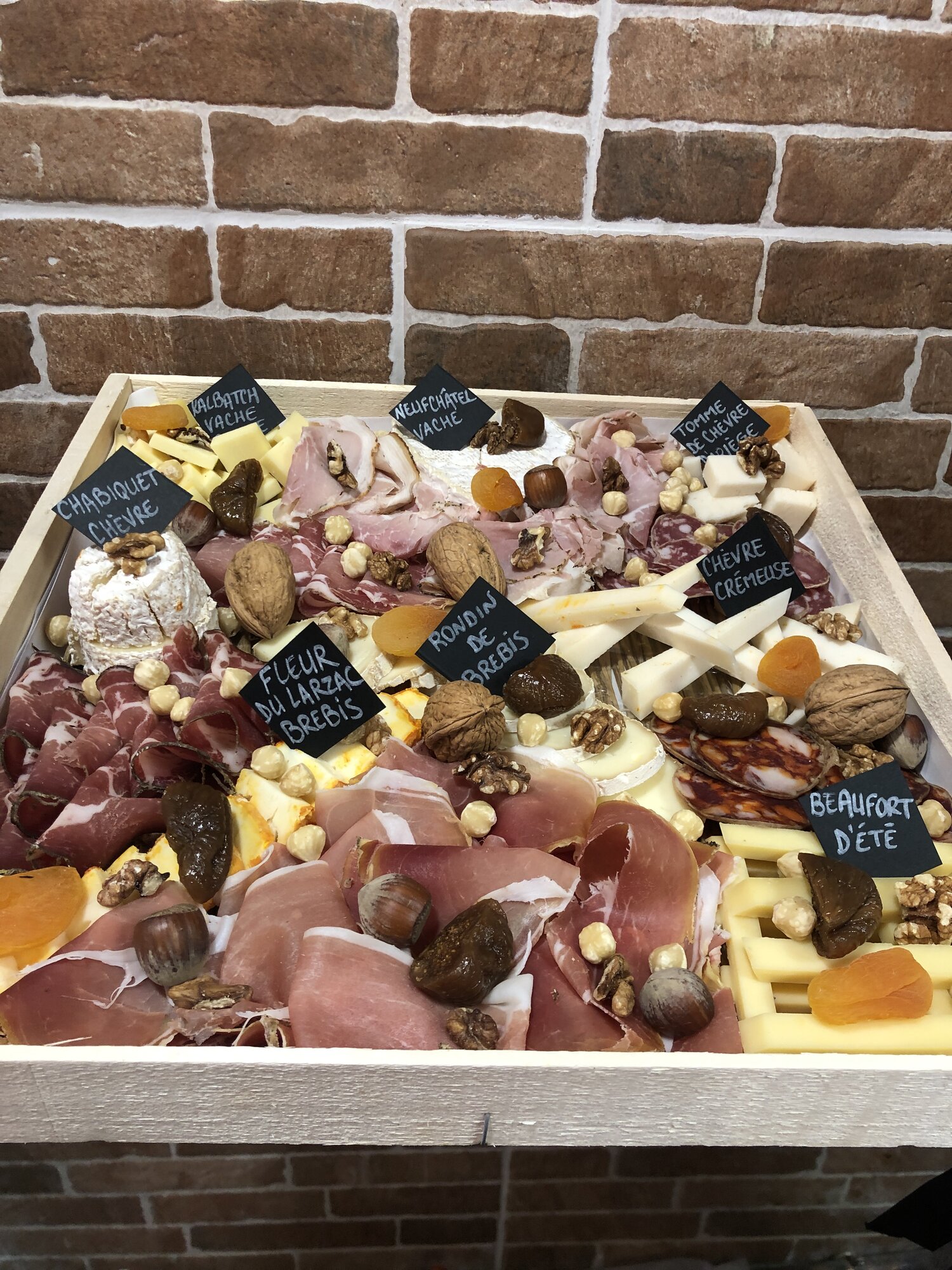 Plateau mixte fromages & charcuterie